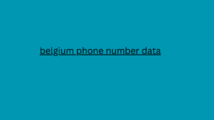 belgium phone number data 