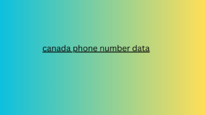 canada phone number data